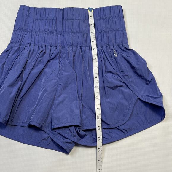 Free People Movement Shorts Womens Small The Way Home High Waisted Smocked Lined - Picture 3 of 12